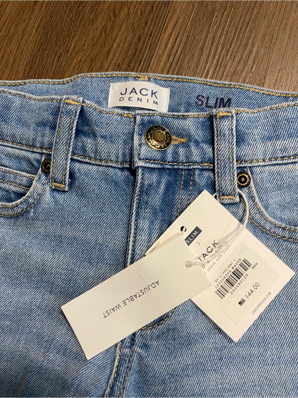 Janie and Jack Denim Light Wash Slim Jeans - Light Blue 3T